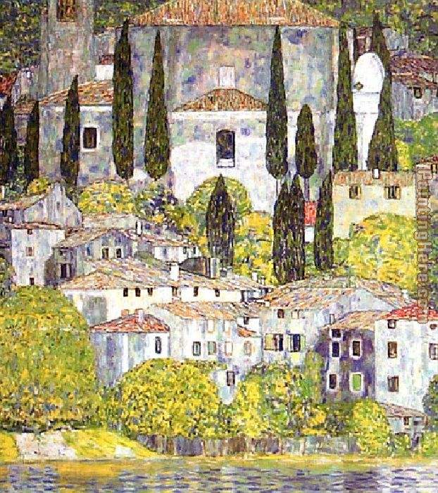Chiesa a Cassone Sul Garda painting - Gustav Klimt Chiesa a Cassone Sul Garda art painting